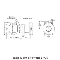 IDEC φ22HWシリーズ非常停止用押ボタンスイッチ(プッシュプル) 赤 HW1BーY201R 1セット(2個)（直送品）