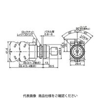 IDEC φ22 HWシリーズ鍵操作形セレクタスイッチ 3ノッチ HW1Kー3JE11N1 1セット(2個)（直送品）