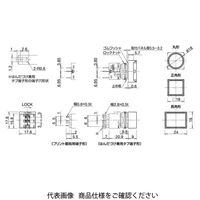 IDEC φ16 LBシリーズ 照光押ボタンスイッチ 長角形 赤 LB3LーA1T21WR 1セット(2個)（直送品）