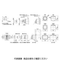 IDEC フラッシュシルエットLBシリーズ 照光押ボタンスイッチ 丸形 赤 LB6GLーM1T63WR 1セット(2個)（直送品）