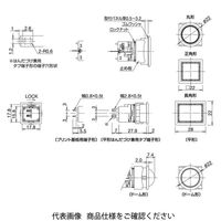IDEC フラッシュシルエットLBシリーズ 表示灯 丸形 緑 LB6MPー1T03VWG 1セット(2個)（直送品）