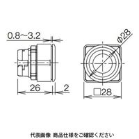 IDEC 取付穴プラグ 丸形 LW9ZーBS6 1セット(8個)（直送品）