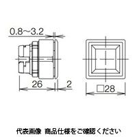 IDEC 取付穴プラグ 正角形 LW9ZーBS7 1セット(8個)（直送品）