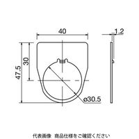 IDEC 銘板 黒地 NALO 1セット(15個)（直送品）