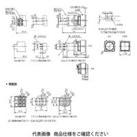 IDEC フラッシュシルエットLWシリーズ 押ボタンスイッチ 丸形 黒 LW6MBーM1C1VLB 1セット(2個)（直送品）