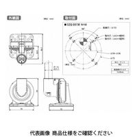 パトライト 可倒ブラケット(アルミポール(Nタイプ)用) SZQー001W 1セット(2台)（直送品）