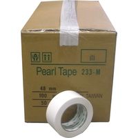 菊水テープ カラーOPP粘着テープ55μ 48mmX100m 白 KS-NO.233M-WH-50P 1セット(50巻)