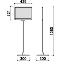 ファースト ポールサイン 角度調整機能付 PHX-123K 1台