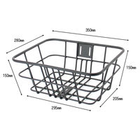 サギサカ アルミバスケットフロントキャリヤ付 48710（直送品）