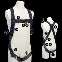 【アウトレット】【墜落制止用器具】 スリーエム ジャパン DBI サラ エグゾフィット ライト フルハーネス 回転式モデル 1本【終売品】