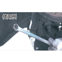 ＴＯＮＥ 両口超ロングめがねレンチ（ストレート）　対辺寸法17×19ｍｍ　メッキ処理 M051719　1丁