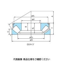 不二越 ベアリング スラスト自動調心軸受 29320EX 29320 1個（直送品）