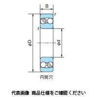 不二越 ベアリング 自動調心玉軸受 円筒穴 2207 1セット(3個)（直送品）
