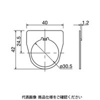 IDEC 銘板 NA形 黒地(白文字) NAー3 1セット(10個)（直送品）