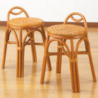 ファミリー・ライフ 天然籐スタッキングチェア2脚組 03327 1セット（直送品）