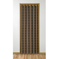 ファミリー・ライフ 間仕切りパタパタカーテン 100×250cm ブラウン 66450（直送品）