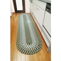 ファミリー・ライフ 足にやさしいチューブキッチンマットリーフグリーン 60×180cm a1218610（直送品）