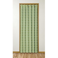 ファミリー・ライフ 間仕切りパタパタカーテン 100×250cm グリーン 68049（直送品）