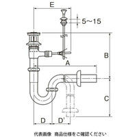 LIXIL 床排水Sトラップ(排水口カバー付) 洗面器用(ポップアップ式) LFー7SALC 1個（直送品）