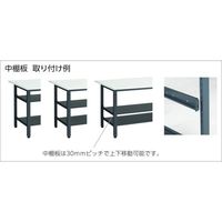 トラスコ中山 TRUSCO LEW型作業台用中棚取付金具 D750以上用 2本入り LEW-NT 1組(2個) 467-0710（直送品）