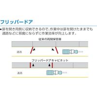 トラスコ中山 TRUSCO フリッパードアーキャビネット 1010X650XH890 引出付 FPD-3004A 1台(1個)（直送品）