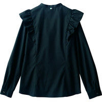 住商モンブラン ブラウス レディス 長袖ブラック フリル付 13号 BW2001-1 1枚（直送品）