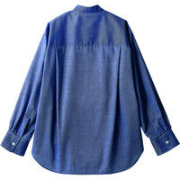 住商モンブラン ワイドシャツ 兼用 長袖 ネイビー LL BW2503-9 1枚（直送品）