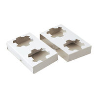 ペーパークラフト 紙カップホルダー4穴 ミシン目付き 136317 1包：400枚（100×4）（直送品）