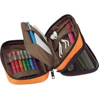 リヒトラブ ペンケース[ブックタイプ]ダブル 黄緑 A7555-6 1個