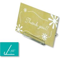 ササガワ POP器具 フリーサイズカードスタンド クリア透明・大 32-74611 1袋（10個）