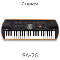 カシオ CASIO　ミニ電子キーボード SA-76　44鍵盤