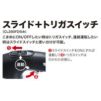 マキタ　CL282FDZW　18V充電式クリーナ　紙パック式ワンタッチスイッチ（パワフルモード付）　本体のみ(バッテリ充電器別売り)