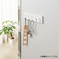 伸晃 マグネット式 5連フック ホワイト FK-5HW 1個
