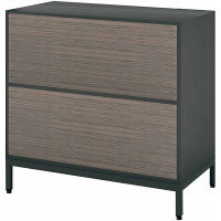 【組立設置込】コクヨ エディア フリーパネル 2段上下段パネル 幅900×奥行450×高さ860mm ブラック×アッシュブラウン 1台（直送品）