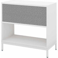 【組立設置込】コクヨ エディア フリーパネル 2段上段パネル 幅900×奥行450×高さ860mm ホワイト×ホワイトグレー 1台（直送品）