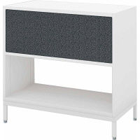 【組立設置込】コクヨ エディア フリーパネル 2段上段パネル 幅900×奥行450×高さ860mm ホワイト×ダルグレー 1台（直送品）