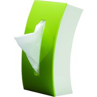 ティッシュケースBOW グリーン 4950672658435 4個 伊勢藤（直送品）