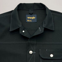 アイトス HERO’S UNIFORM Wrangler ボタンジャケット（厚地） ブラック 5L 64202-010-5L（直送品）