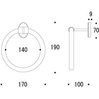 ゴーリキアイランド タオルリング PL BK 640377（直送品）