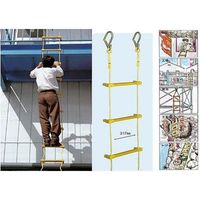 八ッ矢工業 ヤツヤ式縄はしご大カギ付き 10m 12032（直送品）