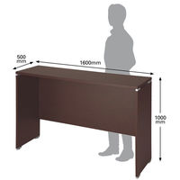 ARAN WORLD EIDOS エイドス ハイカウンター ダークブラウン 幅1600×奥行500×高さ1000mm 1台（3梱包）