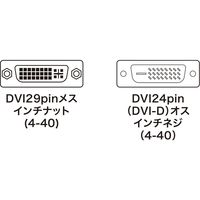 サンワサプライ DVIアダプタ(DVI-DVI) AD-DV05K2 1個（直送品）