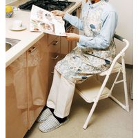 ステップチェア2段アイボリー 幅470mm 奥行515mm 高さ735mm（直送品）