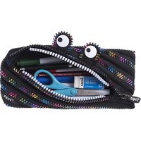 ジップイット モンスターペンケース、レインボーティース、ブラック ZP-ZTM-SE/BK（直送品）