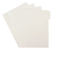 無印良品 発泡ポリプロピレン個別フォルダ A4用 4枚組 ホワイトグレー 1箱（60枚：4枚組×15） 良品計画