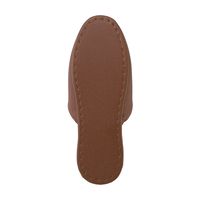 【スリッパ】テンダイ 抗菌 レザー調ビニールスリッパ  Lサイズ ブラウン  1セット（1足×4）