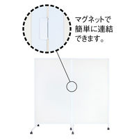 トーカイスクリーン 3輪スクリーン レザー(耐アルコール・耐次亜塩素酸仕様) ホワイト 1台