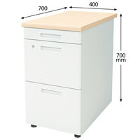 【アウトレット】コクヨ インベントデスク INVENT 脇机 幅400×奥行700×高さ700mm 1台　【終売品】