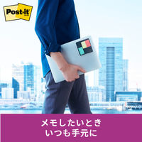 【強粘着】ポストイット 付箋 ポータブルふせん ポップアップ PC用 本体白 75×25mm 3色セット POFP-TRIO2 194-7987