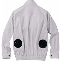 自重堂 制服百科 空調服長袖ブルゾン（服単品） シルバー L 74020（直送品）